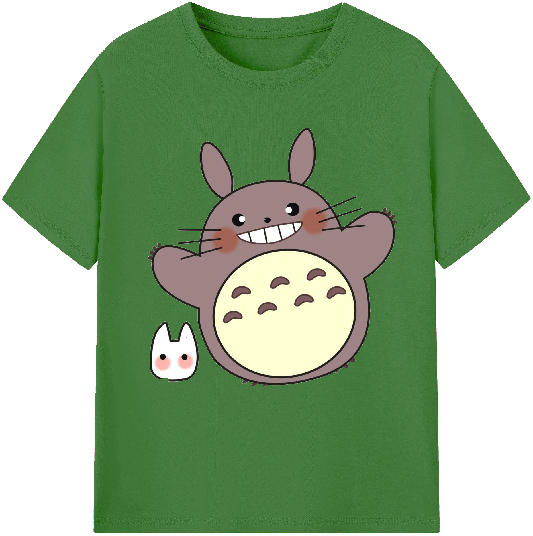 （画像用） となりのトトロ 草壁メイ 草壁サツキ My Neighbor Totoro Satsuki Kusakabe Mei Kusakabe レディースカジュアルプリントTシャツ（綿100％）